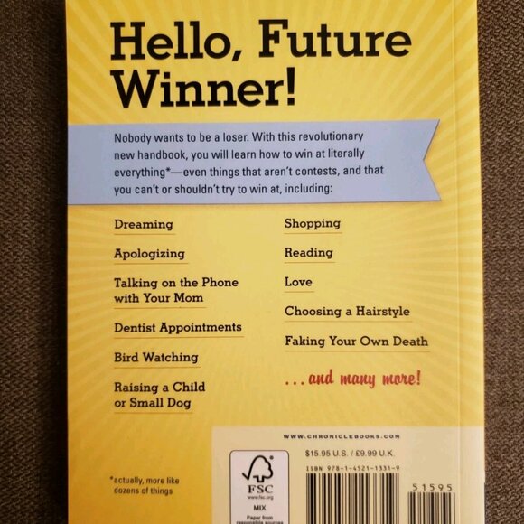 How to Win at Everything Daniel Kibblesmith Sam Weiner Humor Self-Help Book - Picture 2 of 4